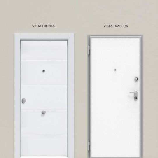 Acorazada de Interior Blanca 4R + Lisa Blanca