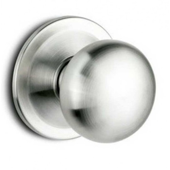 Pomo Puerta de Entrada Inox Rf.500 + Mirilla 563