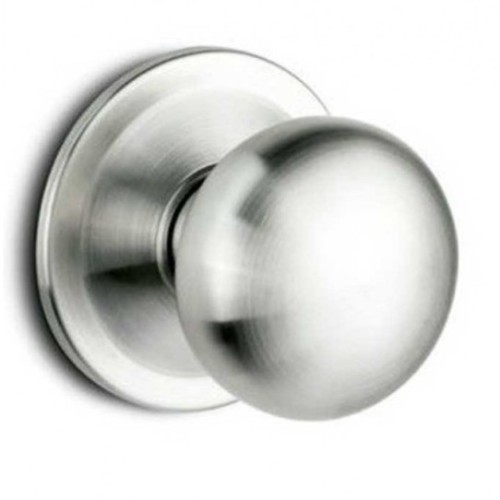 Pomo Puerta de Entrada Inox Rf.500 + Mirilla 563