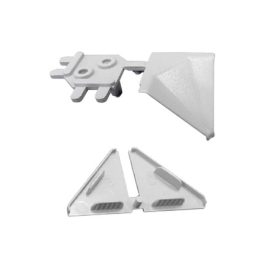 Kit 4 Accesorios Copete D7 Gris