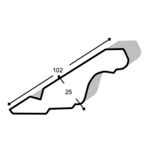 Cornisa de Roble M.274 (3,64m)