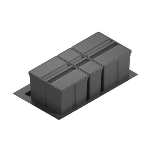 Cubo Basura Ecológico Antracita