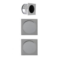 Kit Uñero Cuadrado Níquel Satinado