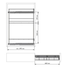 Botellero Guías Laterales Para Modulo de 800 2