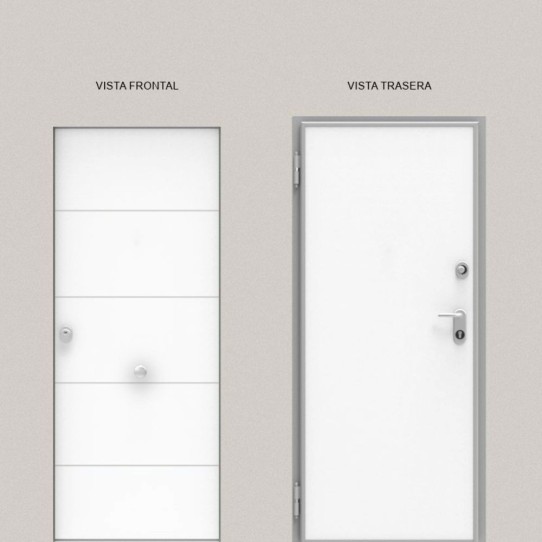 Acorazada de Exterior Blanca 4R + Lisa Blanca
