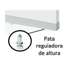 Pata Blanca Lateral de Cocina de 6-25mm (2 Ud.)