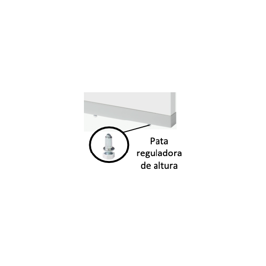 Pata Blanca Lateral de Cocina de 6-25mm (2 Ud.)