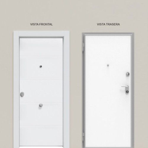 Acorazada de Interior Blanca 4R + Lisa Blanca