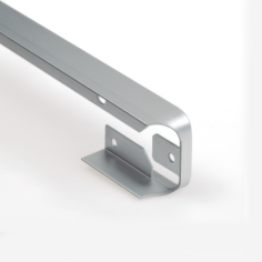 Prolongación "L" Encimera Plata Mate R3 38mm