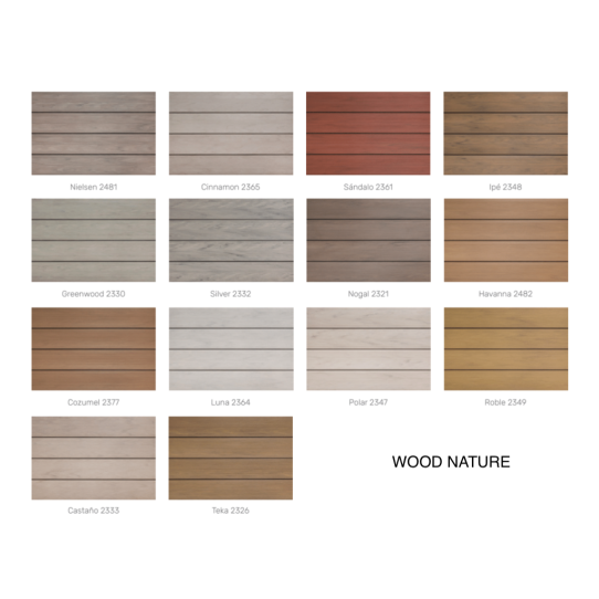 Tarima Tecnológica WOOD NATURE 20CM