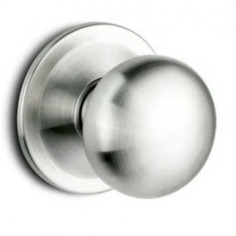 Pomo Puerta de Entrada Inox Rf.500 + Mirilla 563